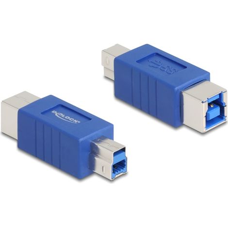 Delock Adaptador USB 5 Gbps USB Tipo-B macho a protector de puerto hembra