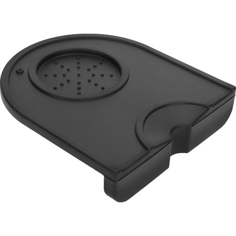 Silikon-Kaffeetampferhalter, Pulverpad, rutschfeste Kaffeetampermatte, Kaffeezubehör, Schwarz, kleine Größe (1/5)