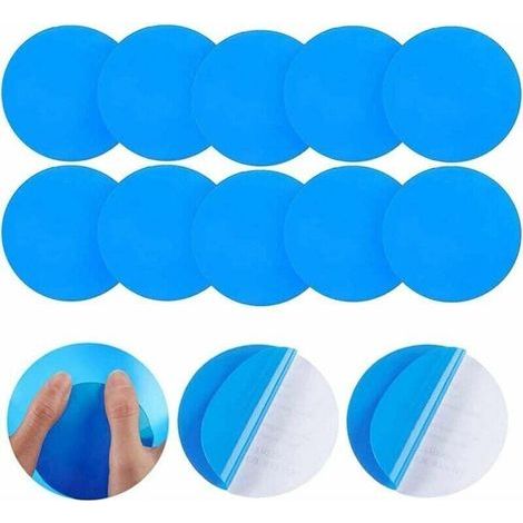 20 Pièces Rustine Piscine, Piscine Patch Kit De Réparation, Piscine Kit De Réparation, Réparation Plastique Correctifs Auto-adhésives Rustine pour Piscines Gonflables Bateaux, Bleu (1/5)