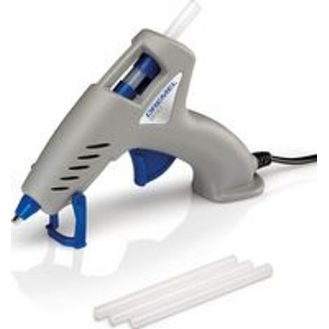Dremel Heißklebepistole (910-3), Kompaktwerkzeug (165 °C) mit 3 Zubehöre
