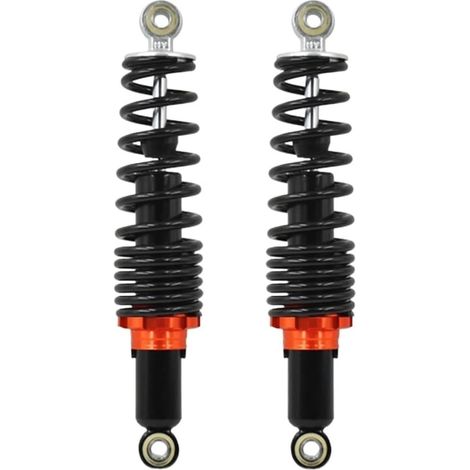 Set di 2 ammortizzatori posteriori regolabili per bici da downhill, 31 cm, per mountain bike e pocket bike. Ammortizzatore per moto. (1/5)