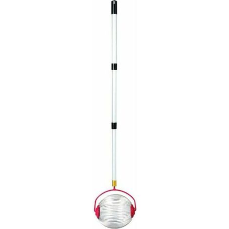 Recolector de nueces GABRIELLE, Cosechadora de castañas y nueces, para jardín, con mango telescópico ajustable, pala pequeña para fruta + varilla telescópica de acero inoxidable 23 × 19 × 128 cm H757