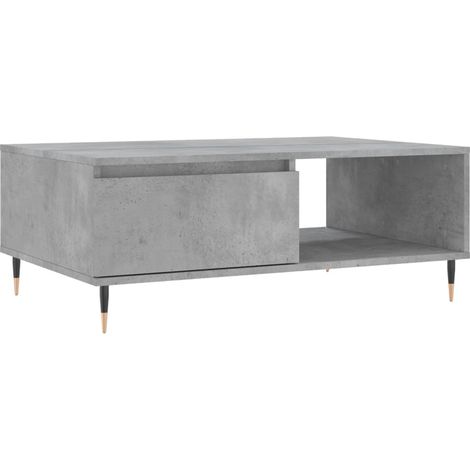 Maison Exclusive - Couchtisch Betongrau 90x60x35 cm Holzwerkstoff