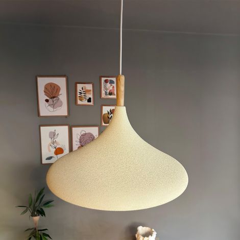 bamyum Champion Suspension Luminaire Vintage, Lustre Salon de 35 cm en Métal, Lampe E27 pour Chambre, Salle à Manger (1/5)