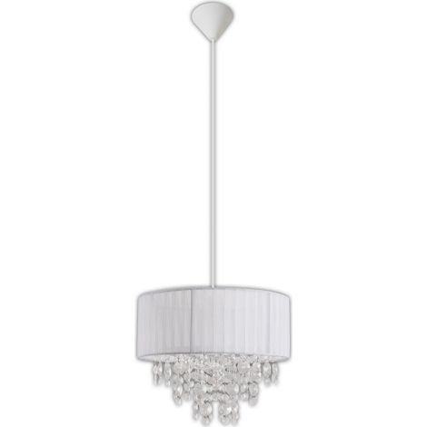 Naeve KRISTALLO Suspension Plafonnier Blanc 1xE27 (1/5)