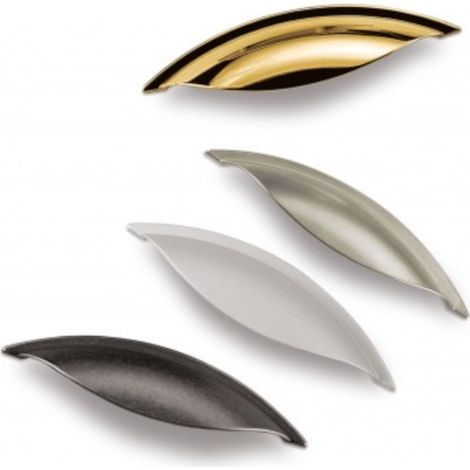 Tirador Skal 3940 - Niquel cepillado. 130x25x34mm. Entrepuntos 64mm. (1/2)