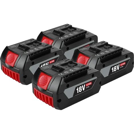 Batterie Lithium-Ion, 18V, Capacité 6000mAh, 4pcs batterie 6.0AH (1/2)