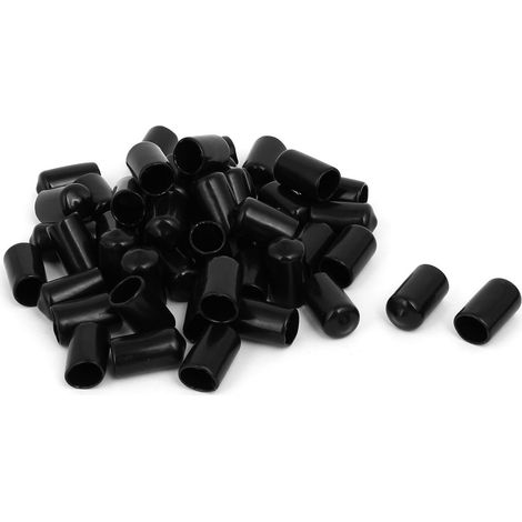 50pcs 11mm Inner Diamètre Tuyau En Caoutchouc Noir (1/3)