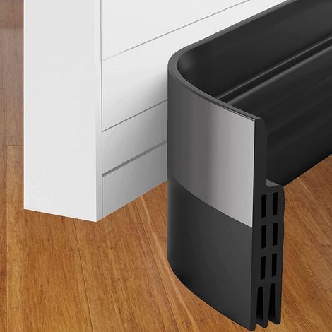 100 x 4.5cm Door Bottom Seal, Adhesive, Flexible Silicone Heat and Sound Insulation Sealing Strip, Noise-Resistant, Dust-Proof, Cold Air-Proof (1/5)
