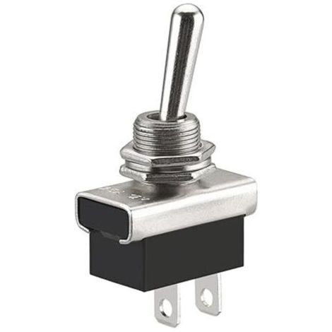 Ahlsen Metal Flip Rocker Switch, KN3D-101, 12V 25A, On/Off, 2 Position 2 Pin, For Car Dash Light (1/5)
