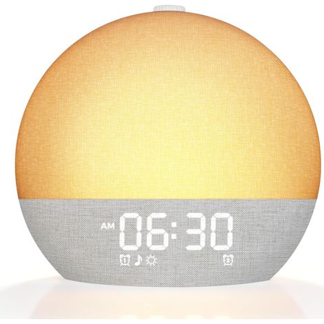 Réveil Lumineux Simulateur d Aube 30 Sons Naturels Bluetooth (1/5)