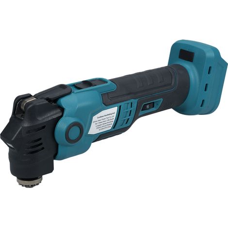 Outil oscillant sans fil 20V 6 vitesses variables 19000RPM moteur sans balais kit multi pour coupe bois, plaque de plâtre, clous, enlèvement de joint et ponçage (1/5)