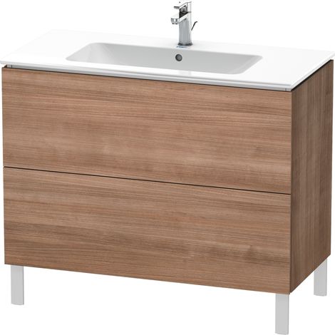 Duravit L-Cube Vanity unit vertical, anchura 1020mm, profundidad 481mm, 2 extraíbles, adecuado para mí por Starck Artículo 233610, color: Cerezo del Tesino - LC662707373 (1/4)