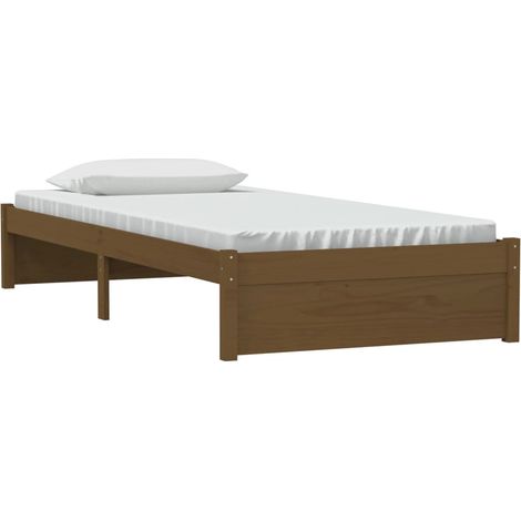 Giroletto Ambra in Legno Massello 90x190 cm Single vidaXL (1/4)