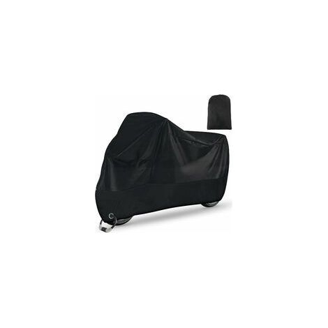 Motorradabdeckung für den Außenbereich, wasserdicht, für Winter und Sommer, 210D Oxford XXL mit Schlüsselloch, Schutz vor Staub, Schnee, Regen, Wind, UV-Plane für Roller, Fahrrad, 245 x 105 x 125 cm, (1/5)