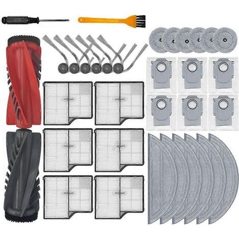 Accessoires compatibles avec Roborock Saros 10/S9 MaxV Ultra/S90ver/G30/A1460RR : brosse rotative, brosse latérale et filtre. Pièces de rechange robot aspirateur. (1/5)