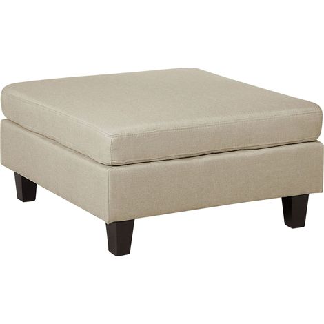 Ottoman FEVIK Fabric Beige