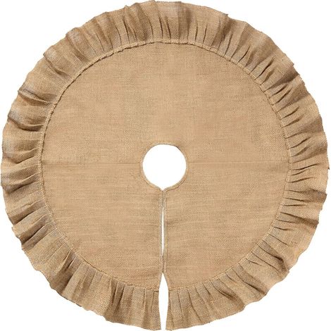 Jupe de sapin de Noël, 1 pièces de tapis de sapin de Noël de 80 cm de diamètre, décoration de sapin de Noël, décoration de la maison (1/5)