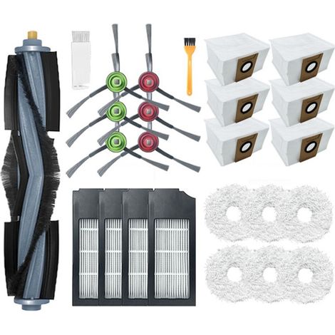 Kit accesorios para Deebot X1 Omni Turbo aspirador cepillo principal filtro HEPA mopa paño limpieza piezas bolsa polvo (1/4)
