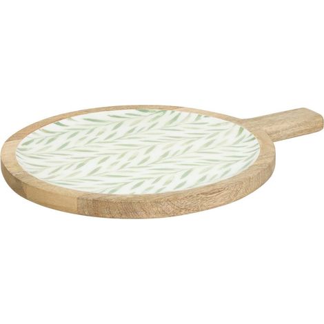Assiette de présentation Inaya vert olive et manguier - Atmosphera créateur d'intérieur (1/3)