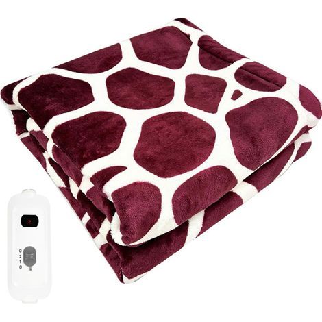 Coussin chauffant en flanelle douce, couverture d'hiver électrique (1 pièce) (1/5)