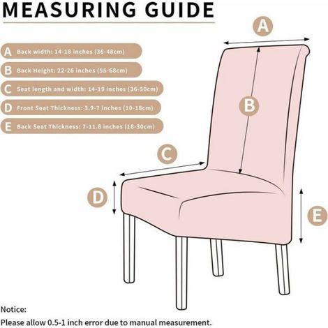 Housse De Chaise - 4 Pièces - Gris - Déhoussable - Lavable En Machine (1/5)