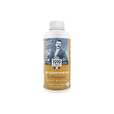 Cire liquide pour bois parquet et meuble - 1L Incolore - Protection Anti-tache - La Bourgeoise 1919 BY MAULER