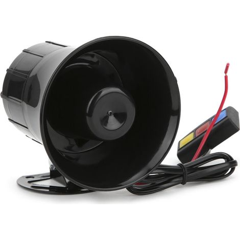 Klaxon Puissant 3 Tons pour Voiture - 12V 30W, Avertisseur Électronique, Sirène pour Moto