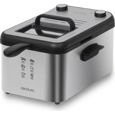 Friggitrice of 3 litri of capacità e 2400 W, withfiltro per la pulizia ofoil e padella ofsteel. (1/5)
