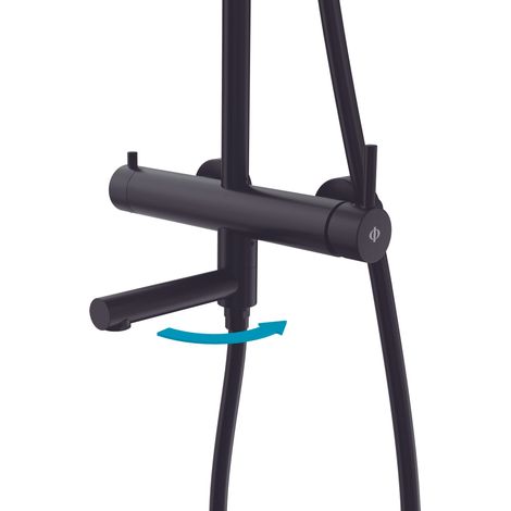 Adaptador para Salida de Bañera  Acabado en Negro  Apto para Modelo Inverter R