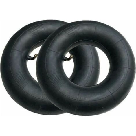 Roues et chambres à air pour tondeuses à gazon, un jeu de 2 chambres à air 4.00/3.50-6 350/400-6 3.50-6 4.00-6 4.10-6, avec valve d'angle TR87, peuvent remplacer les chambres à air pour chariots à mai (1/5)