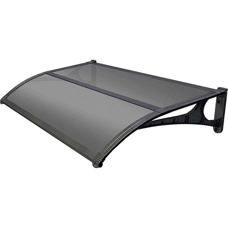 Gartenfreund Vordach 100x135 cm. Alv. graues Mittelprofil (1/2)