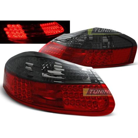 Paire de feux arriere Porsche Boxster 96-04 LED rouge fume (1/2)