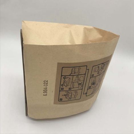 Lot de 20 Sacs aspirateur, Papier 3 couches, Joint caoutchouc, Compatible Karcher WD2 MV2 (1/4)