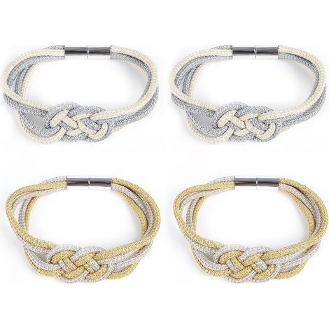 CSPARKV 4 Pcs Magnetic Curtain Tiebacks, Curtain Accessories, Decorative Curtain Tiebacks, Curtain Fastener Straps, Elegant Curtain Tiebacks, Home Accessories