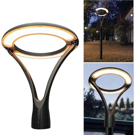 Lampione Da Giardino 100 Watt Lampada Led Luce Calda Moderna Per Vialetti Ip65