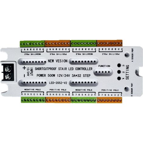Éclairage d'escalier à détecteur de mouvement LED 12 V/24 V, contrôleur d'accès avec protection contre les courts-circuits (1/5)