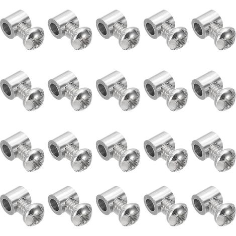 20 pezzi di cappucci per clip per cavi, clip per cavi metallici, morsetti per cavi in acciaio, morsetti per cavi con bloccaggio a foro singolo in acciaio inossidabile, per fissare cavi metallici