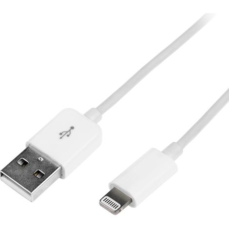 LogiLink 1m, Lightning - USB Blanco (1/3)