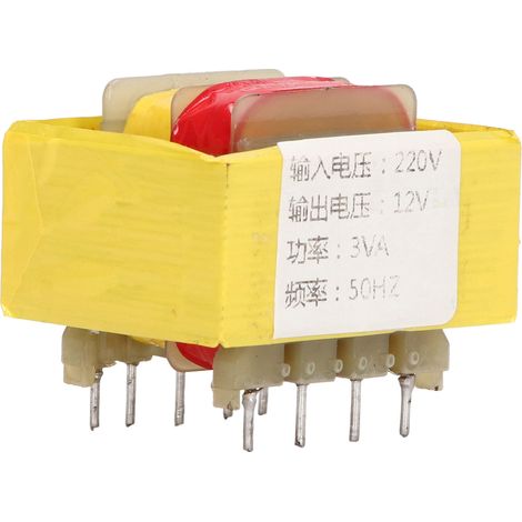 Transformateur d'isolation 9 broches 50Hz 3VA 220V en 12V, module de transformateur de puissance (1/5)