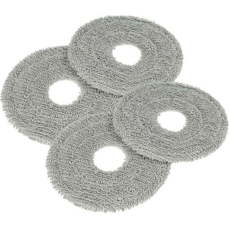 Lot de 3 lots (4 lingettes tampon par lot) pour robot aspirateur Xiaomi S20+, housses de nettoyage, accessoires de rechange, nettoyage efficace (1/4)