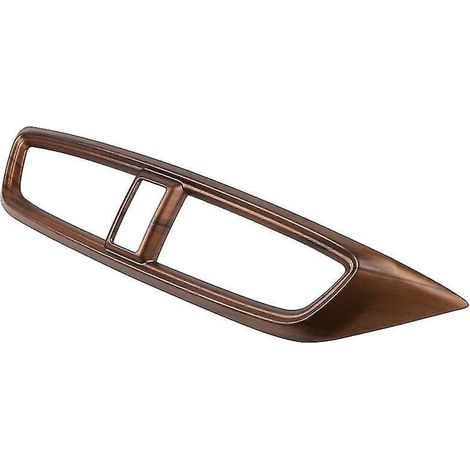 Autocollants pour tableau de bord de panneau de sortie d'air de climatisation centrale de voiture, moulure en grain de bois de pêche pour Cr--- (1/5)