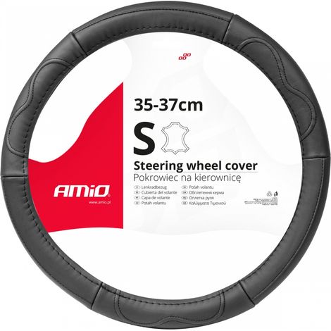 Coprivolante in pelle per auto, taglia S 35-37 cm, SWC-49-S, amio-03550 (1/4)