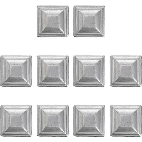 Lot de 10 capuchons de protection pour poteaux de clôture en fer, pour poteaux de 5x5 pouces. (1/4)