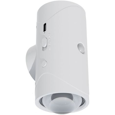 2-teiliges Bewegungsmelder-Nachtlicht mit RGB-Farbwechsel, magnetischer, wiederaufladbarer Wandleuchte (3000 K, 1500 mAh Akku) für Eingangsbereich, Flur und Schlafzimmer, Schwarz (1/5)