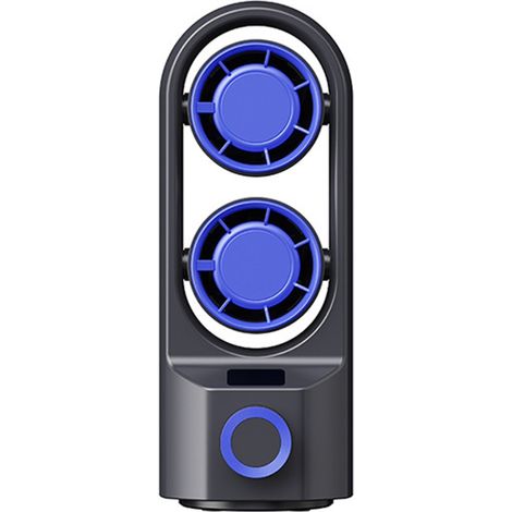 Ventilateur électrique, ventilateur de camping, ventilateur tour rechargeable, ventilateur à double tête, texture ABS (1/5)