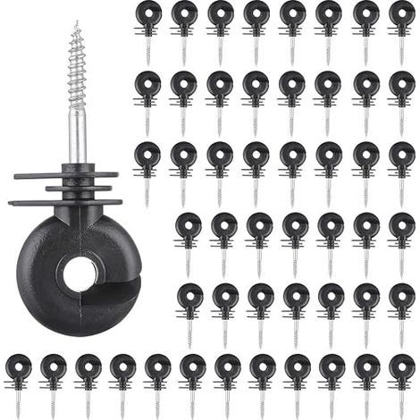 Isolateurs Annulaires Clôture Électrique, Longueur 90mm Piquets Clôture (1/5)