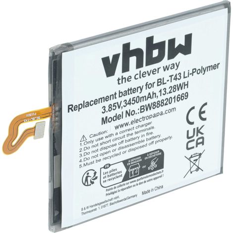 vhbw Akku kompatibel mit LG G8S ThinQ Global, G810, G8S ThinQ, LM-G810EAW, LMG810EA, LMG810EAW Handy Smartphone Telefon (3450 mAh, 3,85 V, Li-Polymer) (1/5)