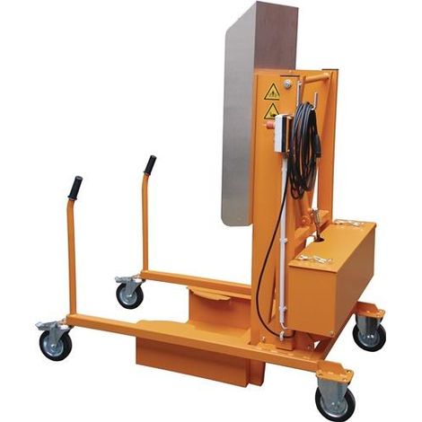 Bauer Mülltonnen-Kippstation MKS-230V, Elektrohydraulisch, lackiert, Gelborange (1/2)