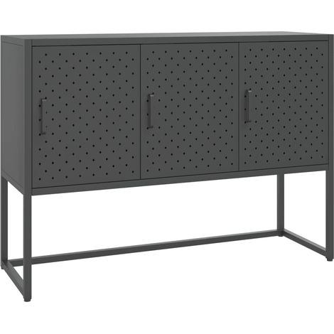 Maison Exclusive - Credenza Antracite 105x35x75 cm in Acciaio